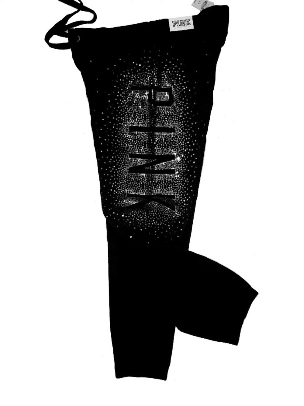 VICTORIA'S SECRET PINK FLEECE BLING SEQUINS SWEATPANTS Y2K VINTAGE